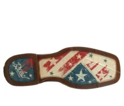 Men's Rebel Distressed Flag Embroidery Western Boots|Durango Outlet