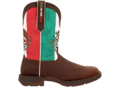 Men's Rebel Steel Toe Mexico Flag Western Steel Toe Work Boots|Durango Best