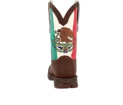 Men's Rebel Steel Toe Mexico Flag Western Steel Toe Work Boots|Durango Best