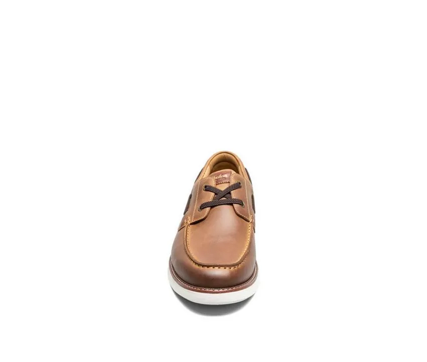 Men's Launch Moc Toe Elastic Lace Boat Shoes|Florsheim Best