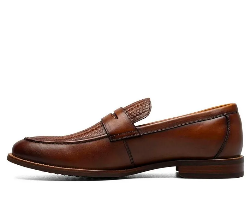 Florsheim Dress>Men's Rucci Weave Moc Toe Penny Dress Loafers