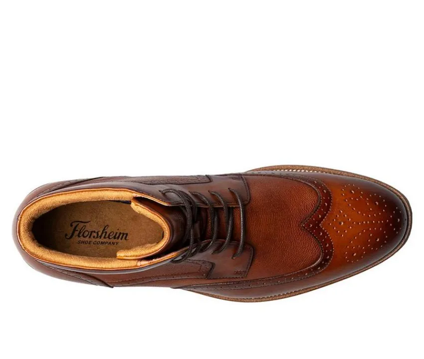 Men's Rucci Wingtip Lace Up Dress Boots|Florsheim Sale