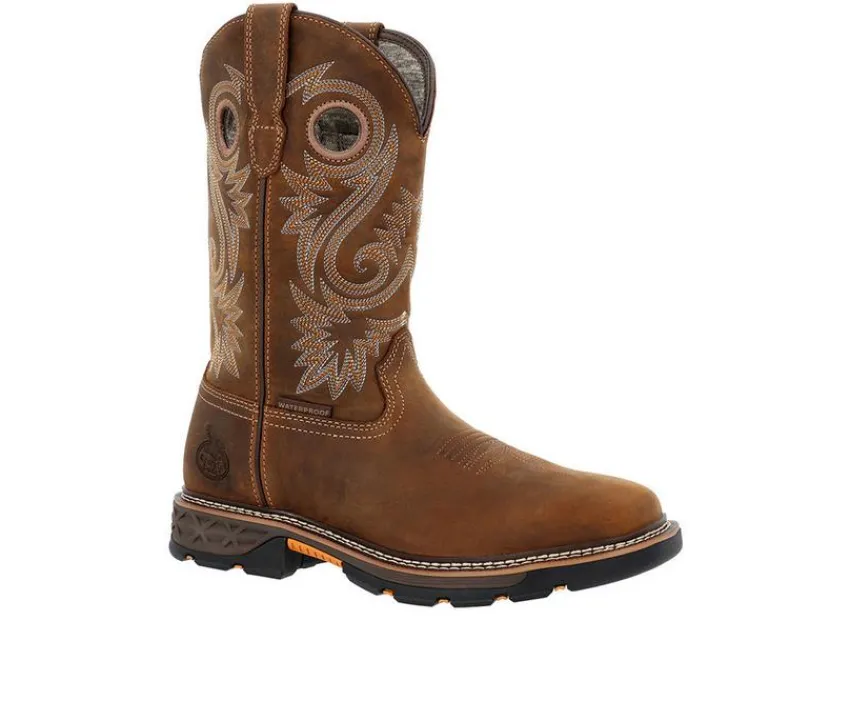 Men's Carbo-Tec FLX Alloy Toe Waterproof Pull On Work Boots|Georgia Boot Sale