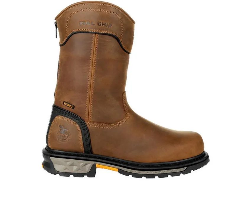 Men's Carbo-Tec LTX Waterproof Composite Toe Pull On Work Boots|Georgia Boot New