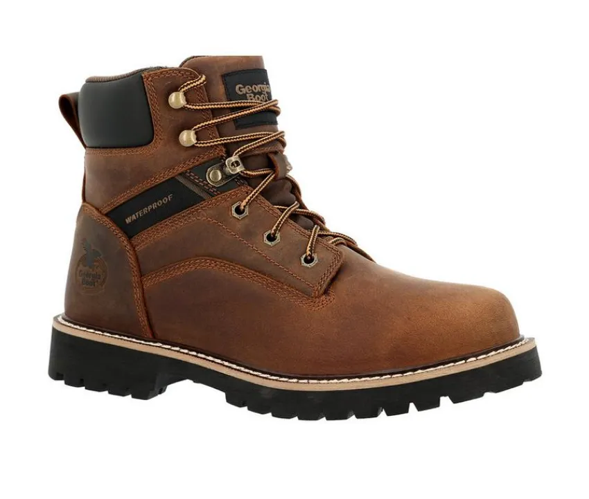 Men's Core 37 6 Steel Toe Work Boots|Georgia Boot Sale