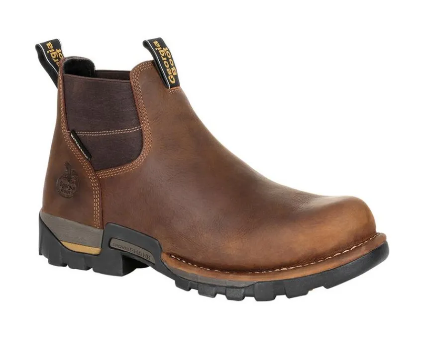 Men's Eagle One Waterproof Chelsea Work Boots|Georgia Boot Best