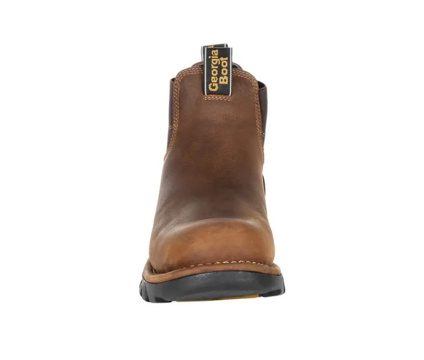 Men's Eagle One Waterproof Chelsea Work Boots|Georgia Boot Best