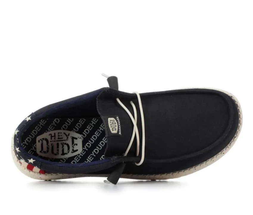 Men's Wally Americana Casual Shoes|HEYDUDE Hot