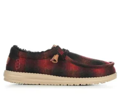 HEYDUDE Casual>Men's Wally Cozy Plaid Casual Shoes