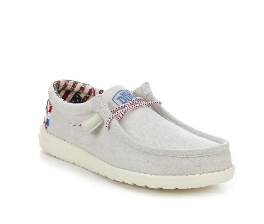 HEYDUDE Casual>Men's Wally Patriotic Casual Shoes