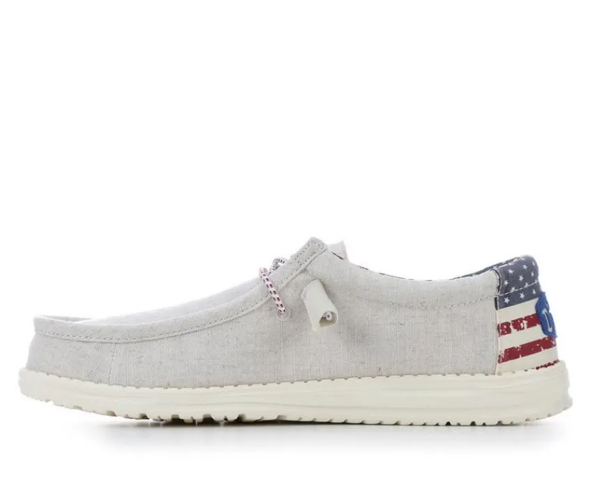 HEYDUDE Casual>Men's Wally Patriotic Casual Shoes