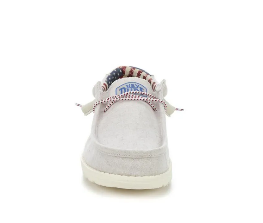 HEYDUDE Casual>Men's Wally Patriotic Casual Shoes