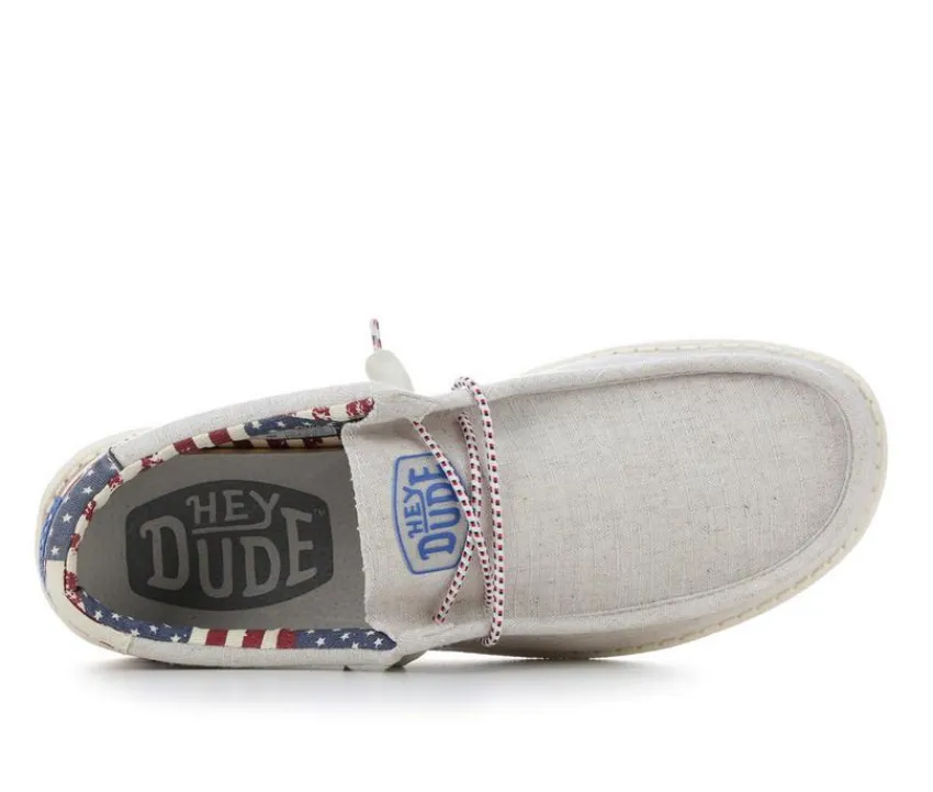HEYDUDE Casual>Men's Wally Patriotic Casual Shoes