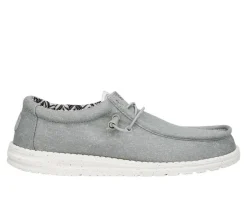 HEYDUDE Casual>Men's Wally Stretch Canvas Wide Boat Shoes