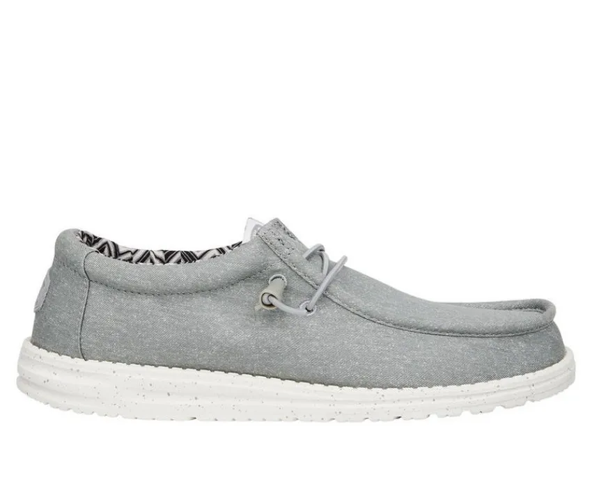HEYDUDE Casual>Men's Wally Stretch Canvas Wide Boat Shoes