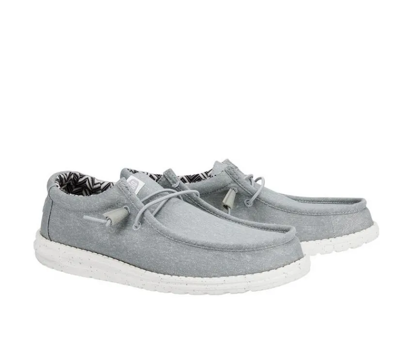 HEYDUDE Casual>Men's Wally Stretch Canvas Wide Boat Shoes