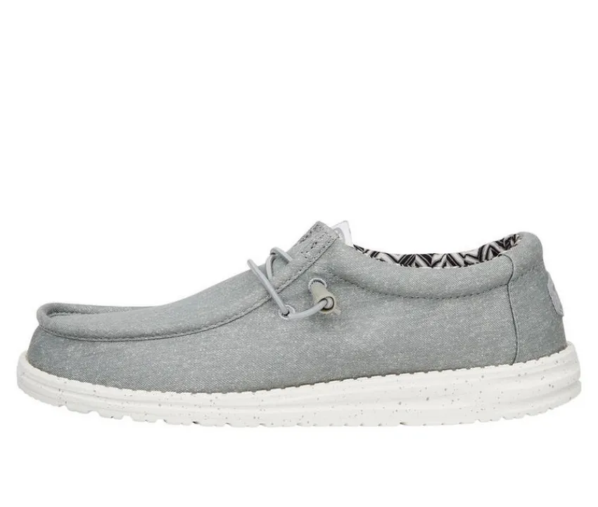 HEYDUDE Casual>Men's Wally Stretch Canvas Wide Boat Shoes