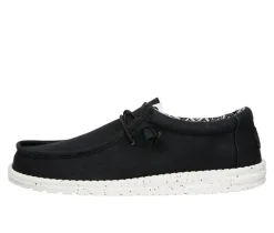 Men's Wally Stretch Canvas Wide Boat Shoes|HEYDUDE Hot