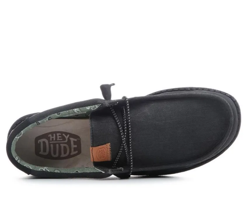 HEYDUDE Casual>Men's Wally Washed Canvas Casual Shoes