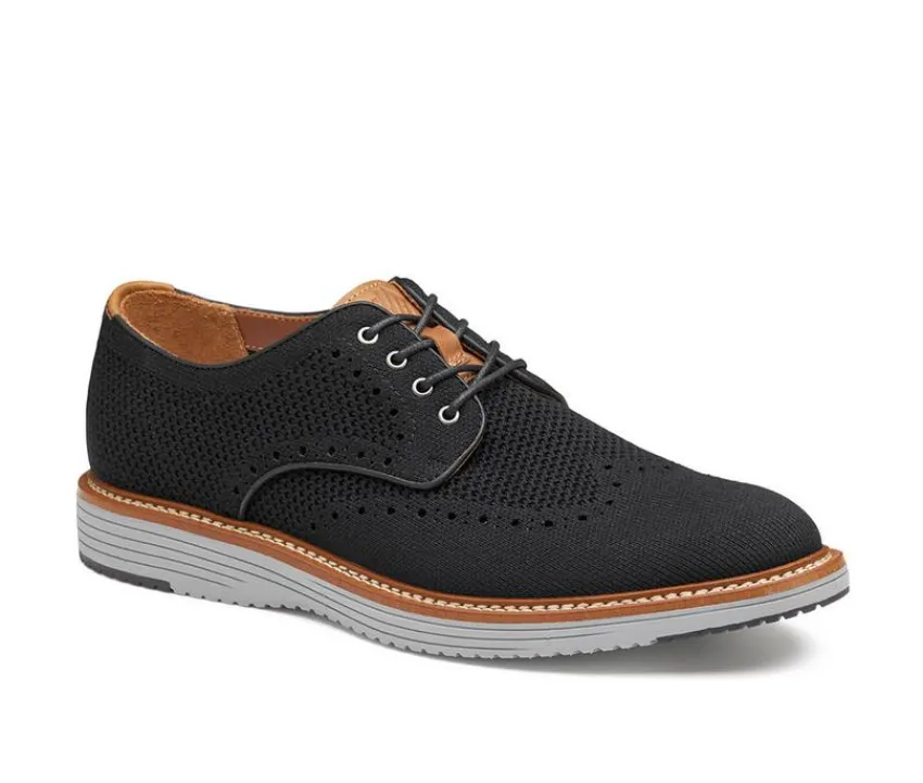 Men's Upton Wingtip Knit Dress Shoes|Johnston and Murphy Online