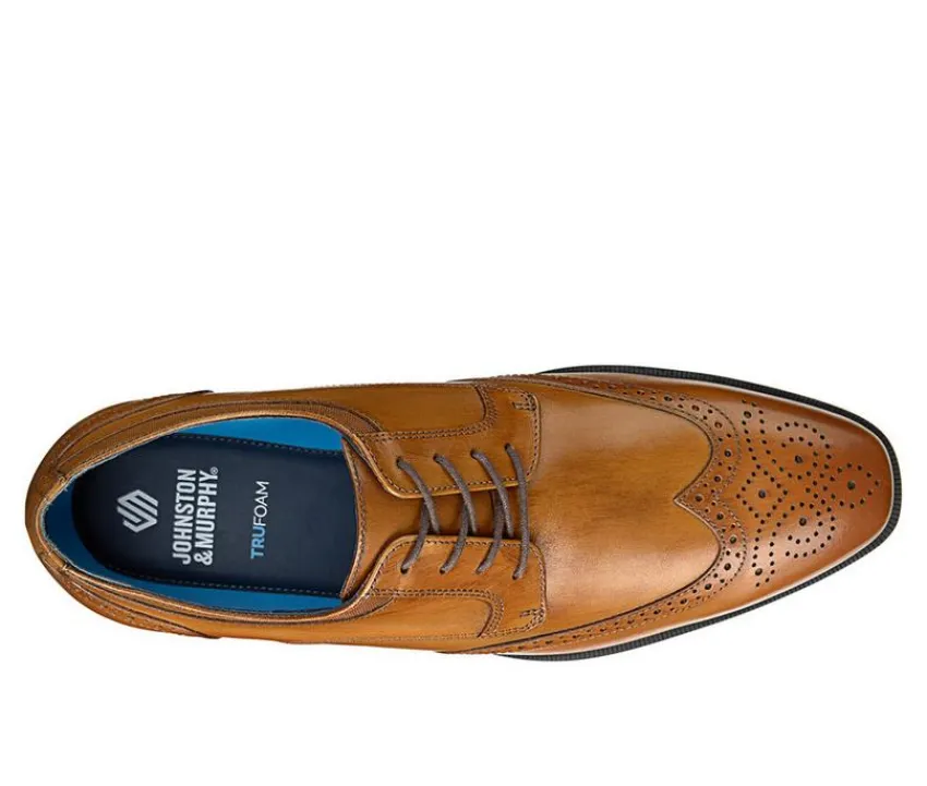Johnston and Murphy Dress>Men's Gibbons Wing Tip Oxford
