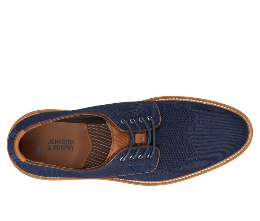 Men's Upton Wingtip Knit Dress Shoes|Johnston and Murphy Outlet