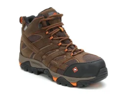 Men's Moab Vertex Mid Waterproof Comp Toe Work Boots|Merrell Work Outlet