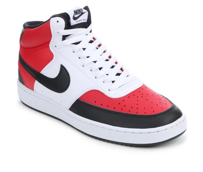 Nike Fashion & Lifestyle|Basketball & Court>Men's Court Vision Mid Sneakers