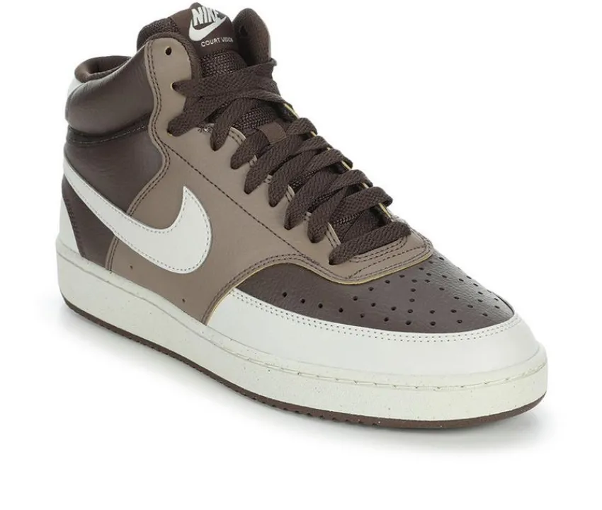 Nike Fashion & Lifestyle|Basketball & Court>Men's Court Vision Mid Sneakers
