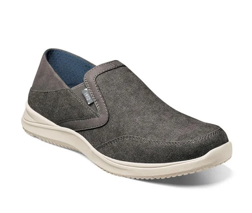 Nunn Bush Casual>Men's Conway EZ Canvas Moc Toe Slip On Shoes