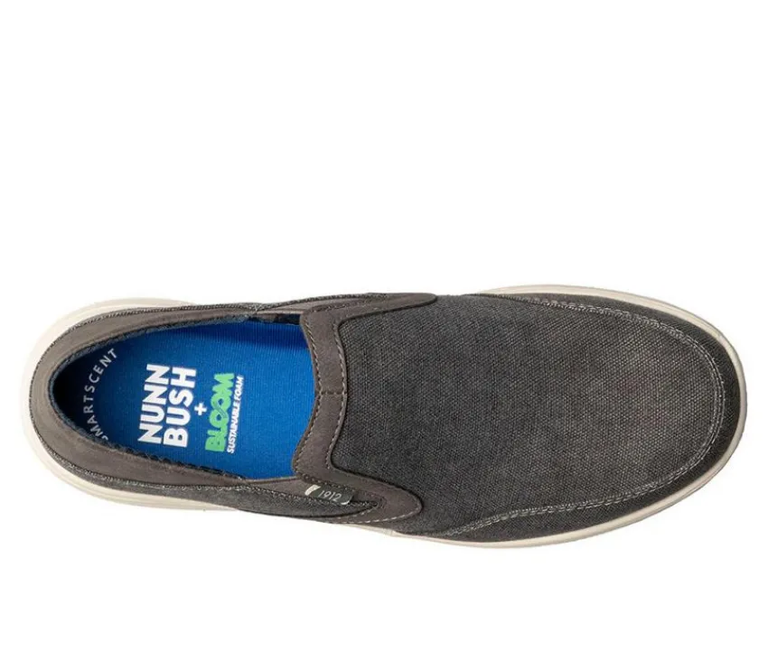 Nunn Bush Casual>Men's Conway EZ Canvas Moc Toe Slip On Shoes