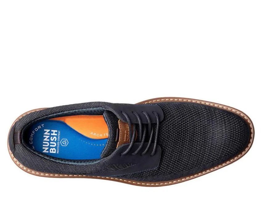 Men's Griff Knit Plain Toe Oxford Casual Oxfords|Nunn Bush Clearance