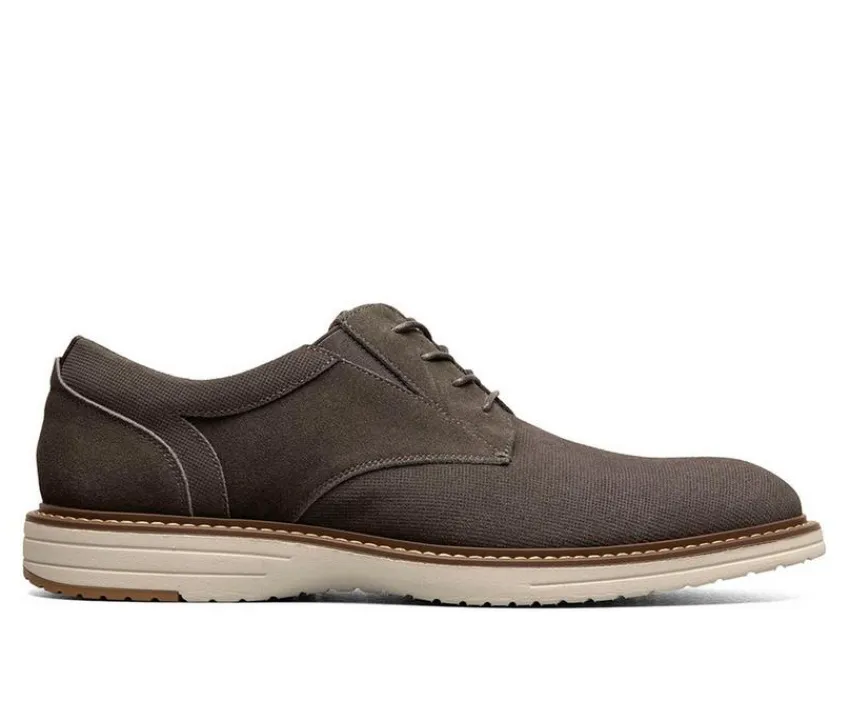 Nunn Bush Casual>Men's Griff Suede Plain Toe Oxford Oxfords