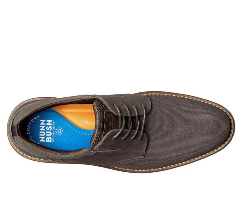 Nunn Bush Casual>Men's Griff Suede Plain Toe Oxford Oxfords