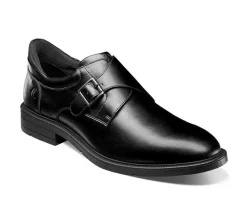 Nunn Bush Dress>Men's Kore EZ Hero Plain Toe Monk Strap Oxfords