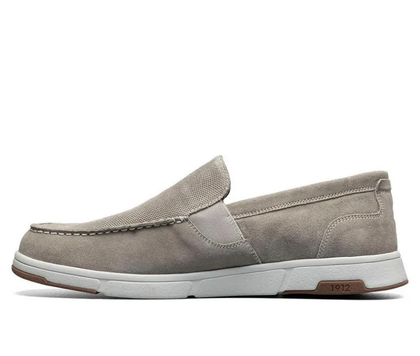 Men's Luca Suede Moc Toe Venetian Slip On Loafers|Nunn Bush Online