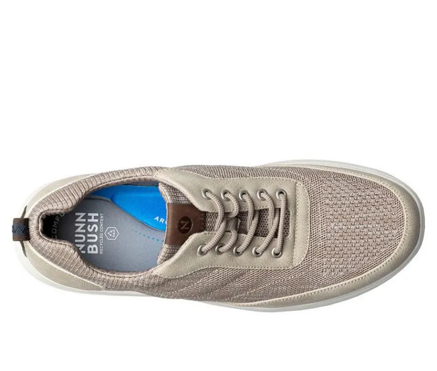 Nunn Bush Casual|Athletic & Sneakers>Men's Ponte Knit Moc Toe Casual Oxfords