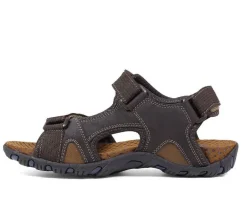 Men's Rio Brave Three Strap Outdoor Sandals|Nunn Bush Discount
