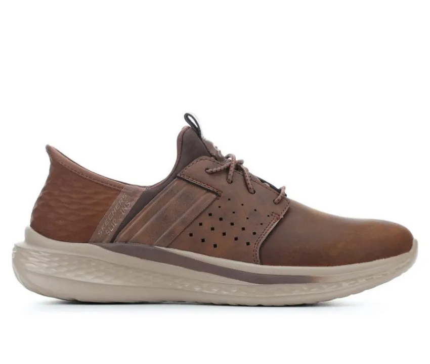 Men's 210828 Zachary Leather Slip-Ins Oxfords|Skechers New