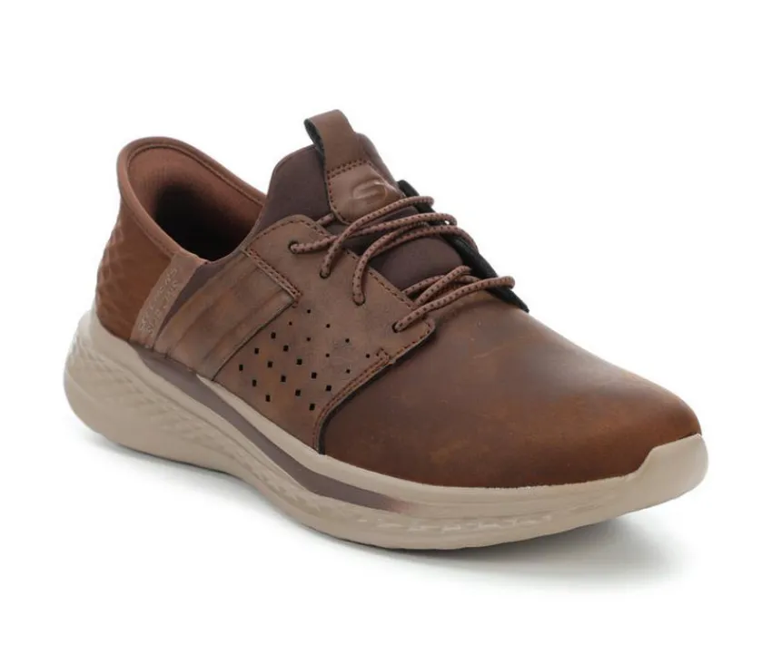Men's 210828 Zachary Leather Slip-Ins Oxfords|Skechers New