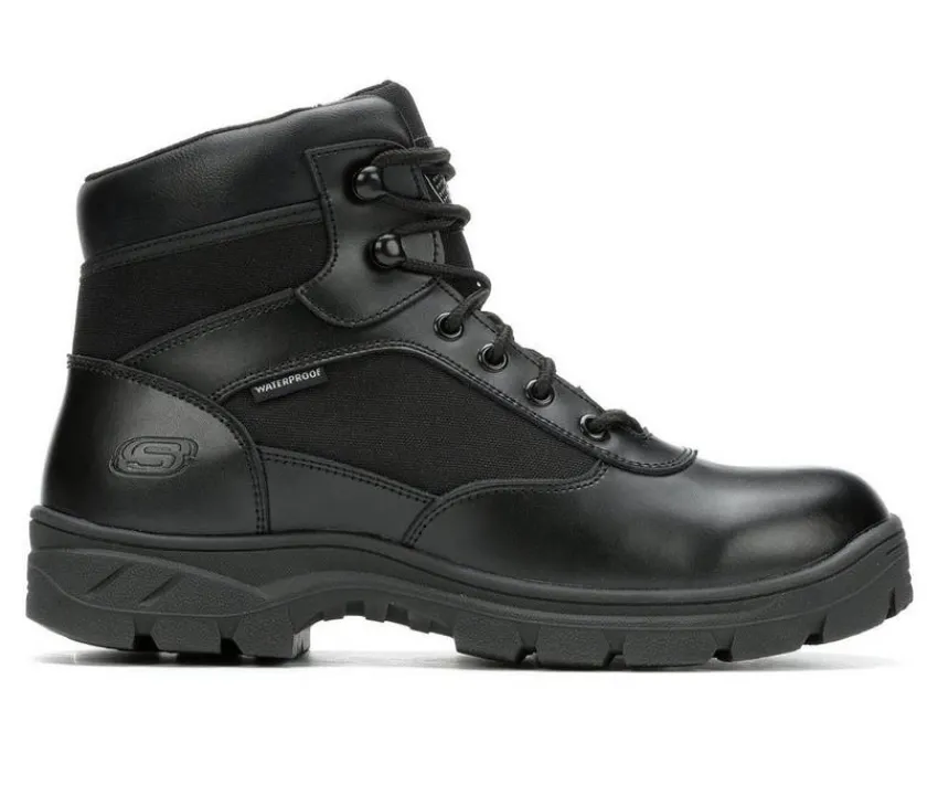 Men's Benen Electrical Hazard Waterproof 77526 Work Boots|Skechers Work Discount