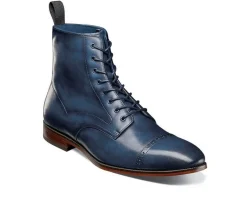 Men's Henry Cap Toe Lace Boot Dress Shoes|Stacy Adams Outlet