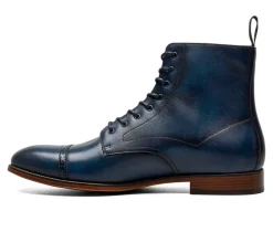 Men's Henry Cap Toe Lace Boot Dress Shoes|Stacy Adams Outlet