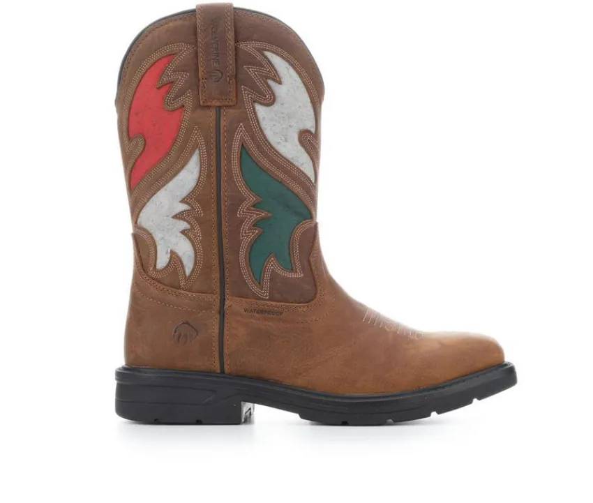 Wolverine Cowboy & Western|Boots>Men's Rancher Flag Work Boots