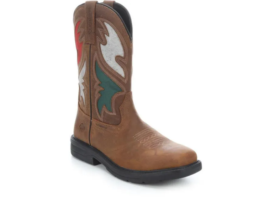 Wolverine Cowboy & Western|Boots>Men's Rancher Flag Work Boots