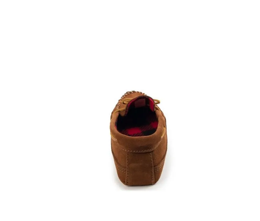 Minnetonka Men's|Slippers>Men's Double Bottom Fleece Moccasins