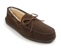 Minnetonka Men's|Slippers>Pile Lined Hardsole Slippers