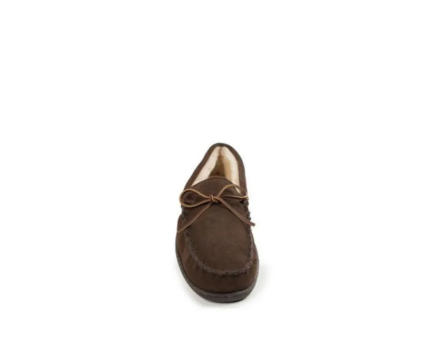 Minnetonka Men's|Slippers>Pile Lined Hardsole Slippers