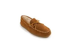 Pile Lined Hardsole Slippers|Minnetonka Discount