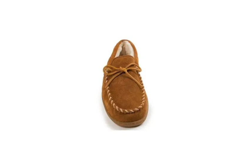 Pile Lined Hardsole Slippers|Minnetonka Discount